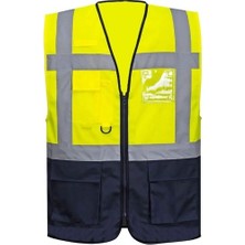 Uniwest Sarı Lacivert Mühendis Yeleği