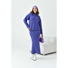 FTZ Women Kadın Sim Detaylı İkili Takım  Mor 20731