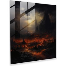 Painted Anarchy Yüzüklerin Efendisi Cam Baskı