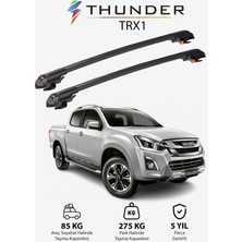 Thunder Chevrolet D-Max 2016-2019 Trx1 Thunder Carrier Kilitli Ara Atkı Taşıyıcı Tavan Barı Gri