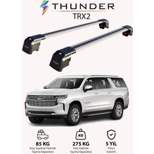Thunder Chevrolet Suburban 2015-2020 Trx2 Thunder Carrier Kilitli Ara Atkı Taşıyıcı Tavan Barı Siyah