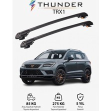 Thunder Cupra Ateca 2018 - Sonrası Trx1 Thunder Carrier Kilitli Ara Atkı Taşıyıcı Tavan Barı Gri
