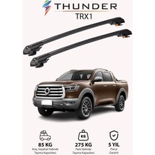 Thunder Great Wall Poe 2019-SONRASI Trx1 Thunder Carrier Kilitli Ara Atkı Taşıyıcı Tavan Barı Gri