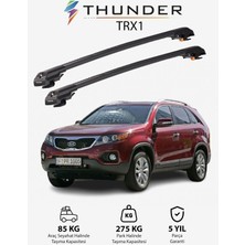 Thunder Kıa Sorento 2010-2015 Trx1 Thunder Carrier Kilitli Ara Atkı Taşıyıcı Tavan Barı Gri