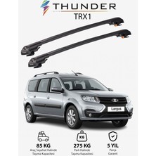 Thunder Lada Largus 2021-SONRASI Trx1 Thunder Carrier Kilitli Ara Atkı Taşıyıcı Tavan Barı Siyah