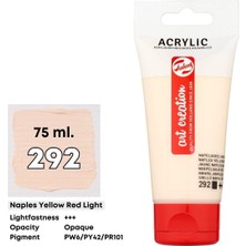 Talens Art Creation Art Creation Akrilik Boya 75 ml 292 Naples Yellow Red Light