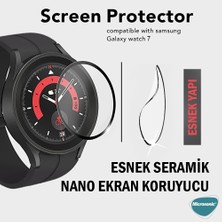 Microsonic Samsung Galaxy Watch 7 44MM Tam Kaplayan Nano Cam Ekran Koruyucu Siyah