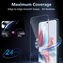 MTK Moveteck Oppo Reno 11F Uyumlu Ekran Koruyucu Kırılmaz Cam 9h Temperli Şeffaf Ekran Camı Tam Koruma (1 Adet Içerir)