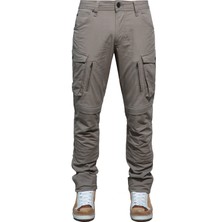 The Biker Jeans Truva Cargo Beige Korumalı Motosiklet Pantolonu