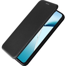 SZY Market Oneplus Nord Ce4 Lite Kart Ekleme Manyetik Karbon Fiber Için Flip Case (Yurt Dışından)