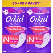 Orkid Yaprak Pamuksu Günlük Ped Deo Fresh Dev Ekonomi Paketi 80 Ped