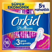 Orkid Platinum Gece 16'lı Hijyenik Ped