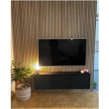 Özbir Mdf Akustik Panel 100X280 Safir Meşe Ahşap Duvar Paneli