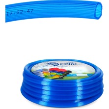 Çelik Pvc Silikonlu Naturel Su Hortumu Mavi Renk  3/4 ( Iç Çap :19 Mm) 100 Metre 22 kg