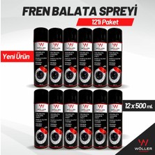 Wöller Fren Balata Spreyi ve Genel Temizleme Spreyi 500 Ml. 12 Adet