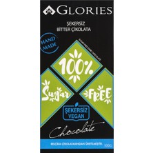 Glories Bitter Vegan-Şekersiz Çikolata 100 gr