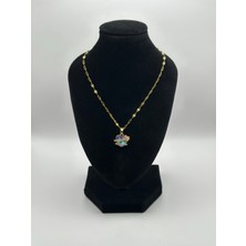 Arnes Jewelry Çelik Zirkon Taşlı Kalpli Kolye