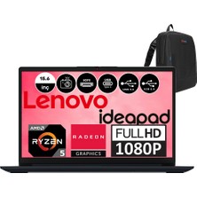 Lenovo Ideapad 1 15ALC7 Amd Ryzen 5 5500U 8gb 512GB SSD Freedos 15.6" Fullhd Taşınabilir Bilgisayar Koyu Mavi 82R400LYTXF02 + Zetta Çanta