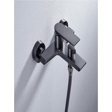 Fleko Mustang-C 320 Pirinç Mat Sıyah Banyo Bataryası