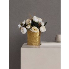 Home Işıltı Home Desıng Aynalı Cam Vazo Gold