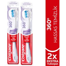 Colgate 360 Hassasiyete Pro Çözüm Ekstra Yumuşak Diş Fırçası x2 Adet