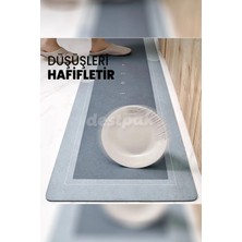 Destpak 2 Adet Su Emici Kaymaz Tabanlı Banyo Paspası Seti - Mutfak Tezgah Önü Paspası - 50X70 ve 40X120 cm