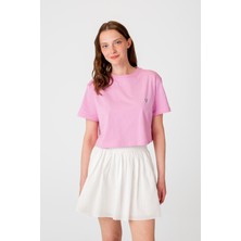 WWF Market Panda Crop T-Shirt Pembe