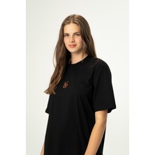 WWF Market Oversize T-Shirt Siyah