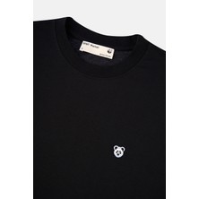 WWF Market Panda Oversize T-Shirt Siyah