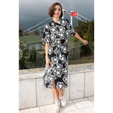 Vienetta Kadın Belmando Yaka Tamamı Düğmeli Double Kısa Kol Uzun Gomlek Gecelik
, 311456