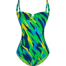 Bonesta Swimwear Taş Baskılı U Balenli Mayo