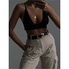ZR Accessory Gold Yılan Tokalı Kadın Pantolon Kemeri, Ceket Kemeri, Elbise Kemeri, Gömlek Kemeri