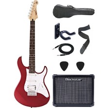 Yamaha Pacifica 012 Metallic Red Elektro Gitar Seti