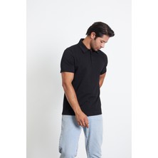 Black Project Erkek %100 Pamuk Serin Tutan Regular Fit Polo Yaka T-Shirt