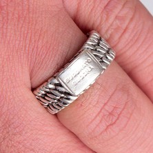 İdol Avm Ayarlanabilir Erkek Yüzük Burgu Desenli Takı Aksesuar Y24 T5