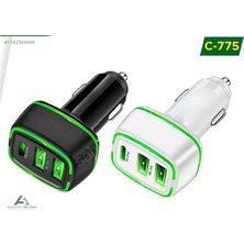 Concord C775 Çift USB Girişi Pd Girişi Araç Şarj PD+Q3.0+Q3.0=45W