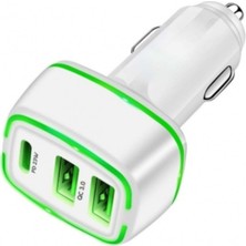 Concord C775 Çift USB Girişi Pd Girişi Araç Şarj PD+Q3.0+Q3.0=45W