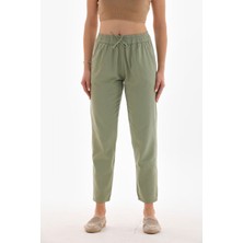 Bi Moda Beli Lastikli Kanvas Pantolon (Yaz Koleksiyonu)
