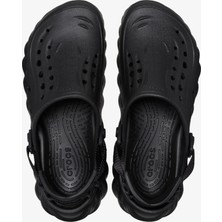 Kadınlar İçin Crocs ECHO.001 Siyah Terlik Düz Topuklu Hafif ve Nefes Alabilir Tasarım