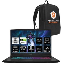 Msı Katana 17 Intel Core I7 13620H 40GB 4tb SSD RTX4050/6GB 17.3" Fhd 144Hz W11P Taşınabilir Bilgisayar B13VEK-1036XTR & Per4 Çanta B13VEK1036XTRP405