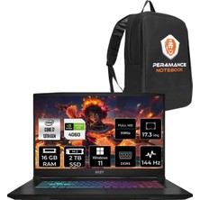 Msı Katana 17 Intel Core I7 13620H 16GB 2tb SSD RTX4060/8GB 17.3" Fhd 144Hz W11H Taşınabilir Bilgisayar B13VFK-1037XTR & Per4 Çanta B13VFK1037XTRP349