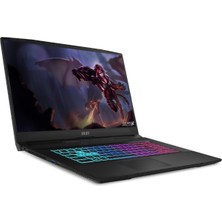 Msı Katana A17 Aı Amd Ryzen 7 8845HS 40GB 512GB SSD RTX4050/6GB 17.3" Fhd 144Hz Fdos Taşınabilir Bilgisayar B8VE-853XTR & Per4 Çanta B8VE853XTRP322