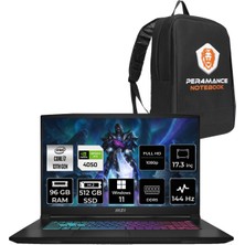 Msı Katana 17 Intel Core I7 13620H 96GB 512GB SSD RTX4050/6GB 17.3" Fhd 144Hz W11H Taşınabilir Bilgisayar B13VEK-1036XTR & Per4 Çanta B13VEK1036XTRP377