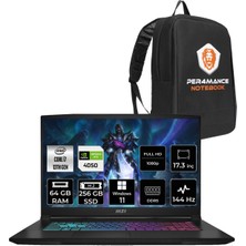 Msı Katana 17 Intel Core I7 13620H 64GB 256GB SSD RTX4050/6GB 17.3" Fhd 144Hz W11P Taşınabilir Bilgisayar B13VEK-1036XTR & Per4 Çanta B13VEK1036XTRP411