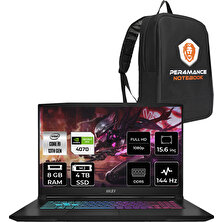 Msı Katana 15 Intel Core I9 13900H 8gb 4tb SSD RTX4070/8GB 15.6" Fhd 144Hz Fdos Taşınabilir Bilgisayar B13VGK-1469XTR & Per4 Çanta B13VGK1469XTRP305