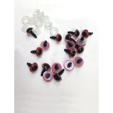 Kırmızı Amigurumi Vidalı Göz