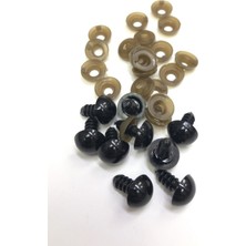 Amigurumi Vidalı Göz Siyah