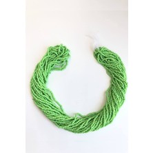 Açık Mat Yeşil Dizi Kum Boncuk 2 mm