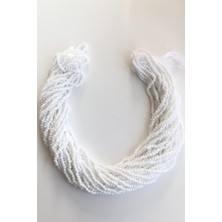 Beyaz Mat Dizi Kum Boncuk 2 mm