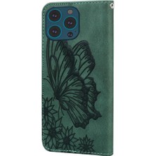 Bdt Shop IPhone 16 Için Flip Case Pro Max Manyetik Closu Cüzdan Büyük Kelebek Pu (Yurt Dışından)